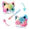 Reversible Cat and Unicorn Stuffed Plush 3