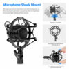 Podcast USB Microphone with Stand, Shock Mount, and Pop Filter for Broadcasting and Sound Recording 5