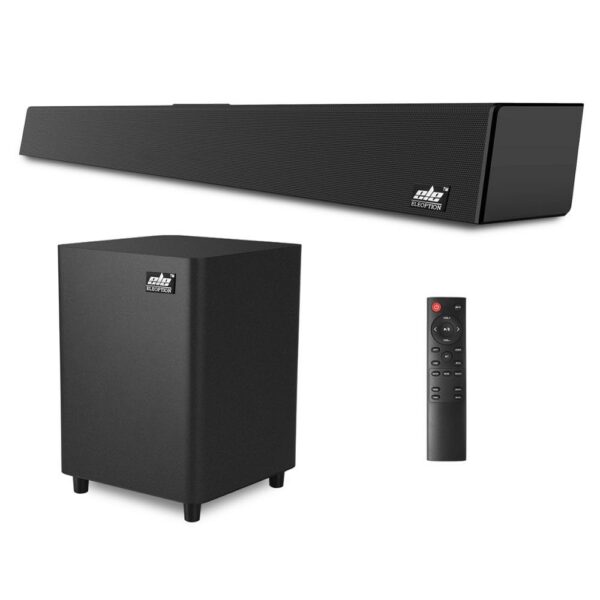 Home theater system, Super Bass Hi-fi Surround Sound, 120W Sound Bar, 2.1 Wireless Bluetooth Speakers, Remote Control With Wall Mount 1