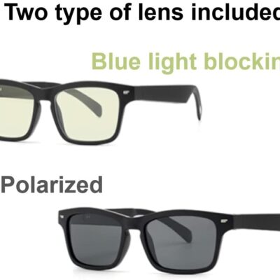 Bluetooth Smart Glasses, Open Ear Headphones, Hands free Calls, Anti Blue Light Waterproof Audio Glasses 6