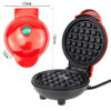 Mini Waffle Maker Machine for Individual Waffles, Paninis, Hash Browns, & other on the go Breakfast, Lunch, or Snacks, with Easy Clean, Dual Non-stick Sides 3