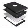 Shockproof iPad Case, High-Impact Shock Absorbent Dual Layer Silicone + Hard PC Bumper Protective Case for 9.7" iPad 4
