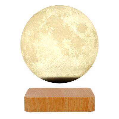 Floating Moon Lamp - Levitating and Spinning Moon Light Spinning in Air - Night Lamp for Office, Home, Room Décor, (2 Colors)