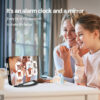 Digital Alarm Clock, Large Mirrored LED Clock, Snooze, Dim Night Light 2 USB Charger Ports Desk Alarm Clocks for Bedroom Decor 2