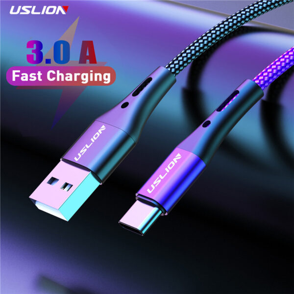 3A USB Type C Cable for Mobile Phone Fast Charging USB C Cable Type-C Charger Micro USB Cables 1