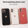 Solid Plating Lens Protection Phone Case For iPhone 12 11 Pro Max X XR XS Max 7 8 6 6s Plus SE 3 2022 13 Pro Max Soft Cover Case 5