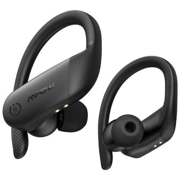 Flame Lite True Wireless Earbuds with Earhooks, Punchy Bass+ IPX7 Waterproof TWS Bluetooth Sport Headphones