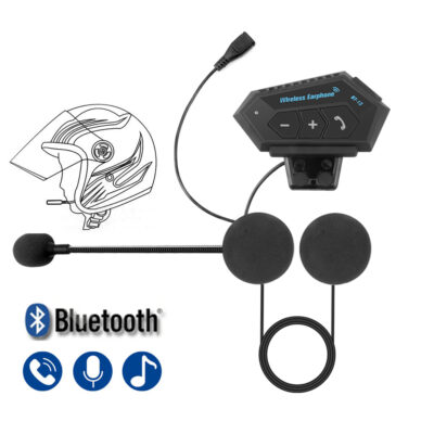Motorcycle Bluetooth Helmet Headset Wireless Hands-free call Kit Stereo Anti-interference Waterproof Music Player Speaker